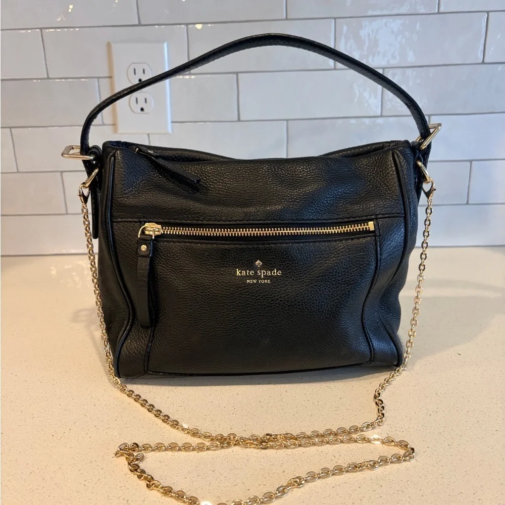 KATE SPADE New York Cobble Hill Small Harris Satchel Bag Luxury Pebbled Leather